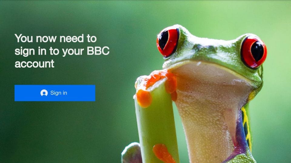 åben bbc iplayer-app på brandstok